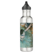 Schwänzender (Tänzer auf Grün) Edgar Degas Edelstahlflasche (Rechts)
