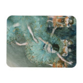 Schwänzender (Tänzer auf Grün) Edgar Degas Magnet (Horizontal)