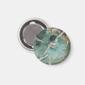 Schwänzender (Tänzer auf Grün) Edgar Degas Magnet (Vorderseite/Rückseite)