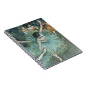 Schwänzender (Tänzer auf Grün) Edgar Degas Notizblock (Rechte Seite)