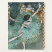 Schwänzender (Tänzer auf Grün) Edgar Degas Planer (Rückseite)