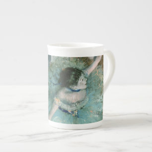 Schwänzender (Tänzer auf Grün) Edgar Degas Porzellantasse