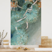 Schwänzender (Tänzer auf Grün) Edgar Degas Poster (Küche)