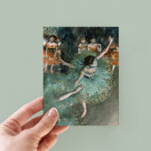 Schwänzender Tänzer, Tänzer in Grün | Edgar Degas Postkarte