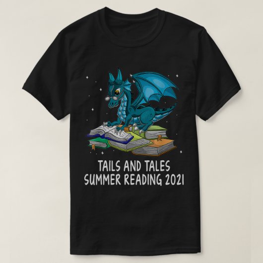 Schwanzes und Tales Summer Reading 2021 Librarian  T-Shirt (Design vorne)