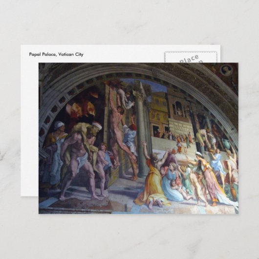 Schwanzmural Postkarte (Vorne/Hinten)