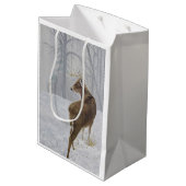 Schwanzrotwild Mittlere Geschenktüte (Rückseite Schrägansicht)