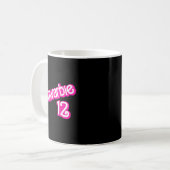 Schwarbie 12 Pink Kaffeetasse (Vorderseite Links)