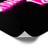 Schwarbie 12 Pink Poster (Ecke)