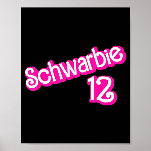 Schwarbie 12 Pink Poster (Vorne)