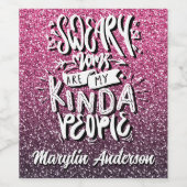 SCHWÄRE MAMAS SIND MEINE ART VON MENSCHEN WEINETIKETT (Einzelnes Label)