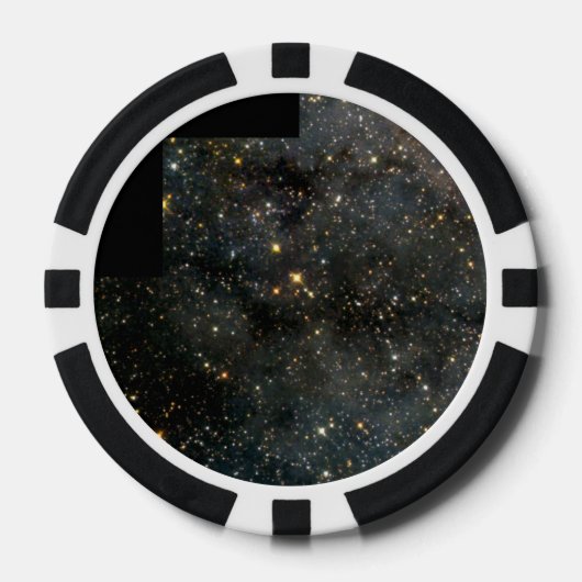 Schwarm der glühenden Sterne im großen Magellan Pokerchips (Vorderseite)