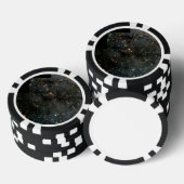 Schwarm der glühenden Sterne im großen Magellan Pokerchips (Stapel)