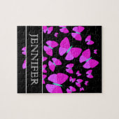 Schwarm der künstlerischen Schmetterlinge + Puzzle (Horizontal)