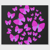 Schwarm des künstlerischen geschenkpapier (Flach)