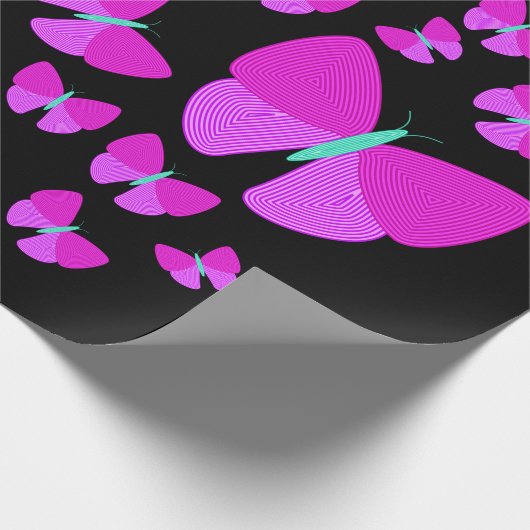 Schwarm des künstlerischen geschenkpapier (Ecke)