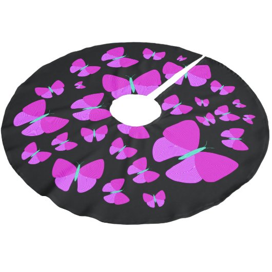 Schwarm des künstlerischen polyester weihnachtsbaumdecke (Schrägansicht)