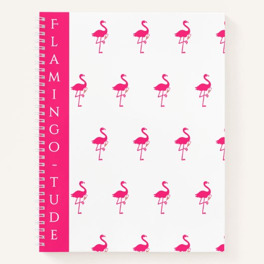 Schwarm fantastischer Flamingos Notizblock (Vorderseite)