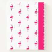 Schwarm fantastischer Flamingos Notizblock (Rückseite)