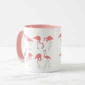 Schwarm Flamingos Tasse (Vorderseite Links)
