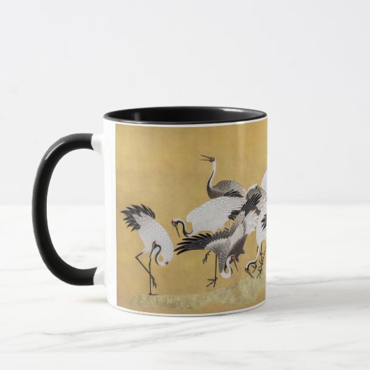Schwarm Kraniche (rechte Seite) von Ishida Yutei Tasse (Links)