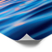 Schwärme von schönen rosa Flamingos im Celestun Poster (Ecke)