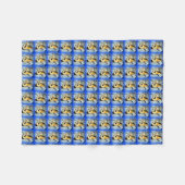 Schwarthaarmuster blau fleecedecke (Vorderseite (Horizontal))
