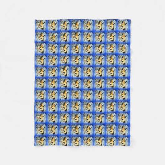 Schwarthaarmuster blau fleecedecke (Vorderseite)