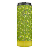 Schwarthorngrün-Muster personalisiert Thermosbecher (Rückseite)