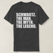 Schwartz Familienname Schwartz Nachname Sc T-Shirt (Design vorne)