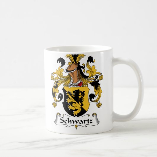 Schwartz Familienwappen Kaffeetasse (Rechts)