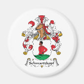 Schwartzkopf-Familienwappen Magnet (Vorne)