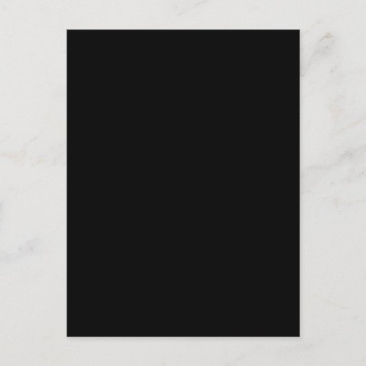 Schwarz #000000, Kies Feiertagspostkarte (Vorderseite)