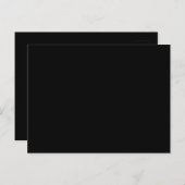 Schwarz #000000, Kies Postkarte (Vorne/Hinten)