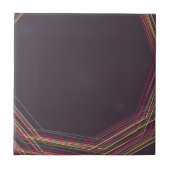 Schwarz 0900 abstrakte Kunst Fliese (Vorderseite)