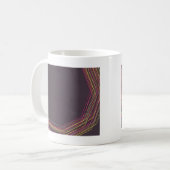 Schwarz 0900 abstrakte Kunst Kaffeetasse (Vorderseite Links)