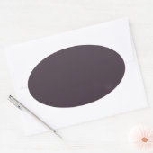 Schwarz 0900 abstrakte Kunst Ovaler Aufkleber (Umschlag)