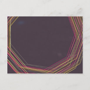 Schwarz 0900 abstrakte Kunst Postkarte