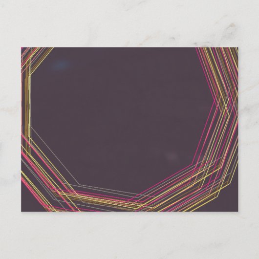 Schwarz 0900 abstrakte Kunst Postkarte (Vorderseite)
