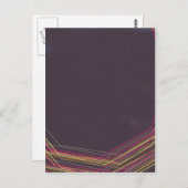 Schwarz 0900 abstrakte Kunst Postkarte (Vorne/Hinten)