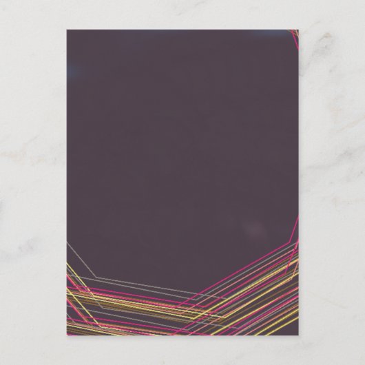 Schwarz 0900 abstrakte Kunst Postkarte (Vorderseite)