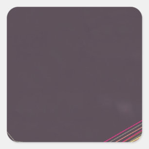 Schwarz 0900 abstrakte Kunst Quadratischer Aufkleber