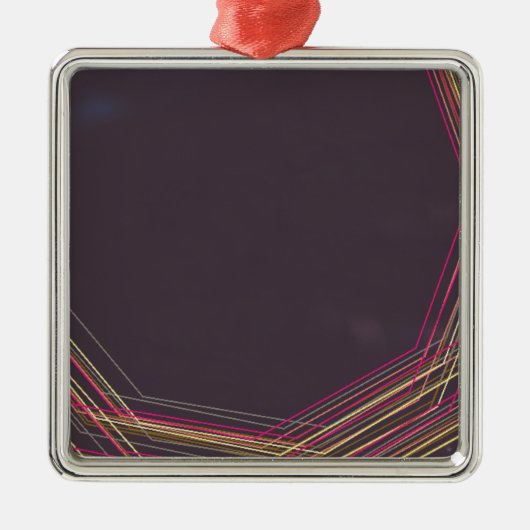 Schwarz 0900 abstrakte Kunst Silbernes Ornament (Vorne)