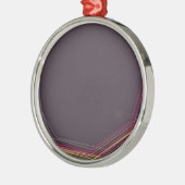 Schwarz 0900 abstrakte Kunst Silbernes Ornament (Links)