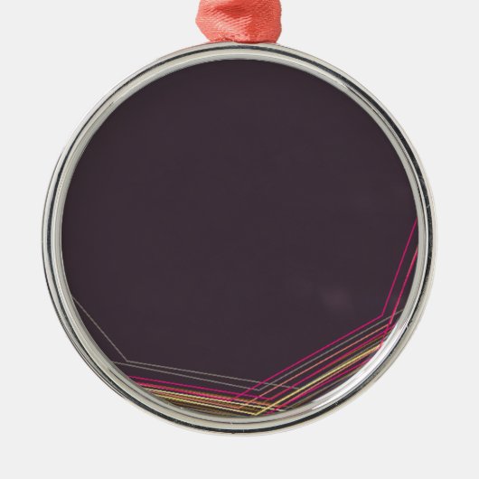 Schwarz 0900 abstrakte Kunst Silbernes Ornament (Vorne)