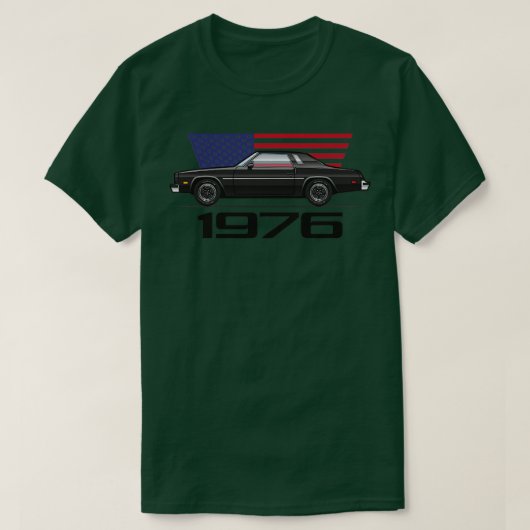 schwarz 1976 T-Shirt (Design vorne)