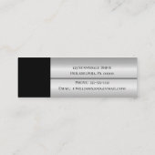 Schwarz 2024 |Einsteckkarte für Silver Grad Cap Ab Mini Visitenkarte (Rückseite)