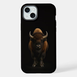 Schwarz 4 Luxe, Amerikanischer Bison iPhone 15 Plu Plus Hülle