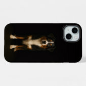 Schwarz 4 Luxe, Aussie Shepherd iPhone 15 Plus Hülle (Rückseite (Horizontal))
