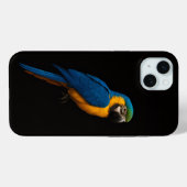 Schwarz 4 Luxe, Blau-Gelber Ara iPhone 15 Plus Case-Mate iPhone Hülle (Rückseite (Horizontal))